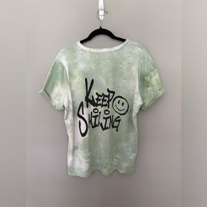 Stella Viva, XL, Green and White Tye Dye